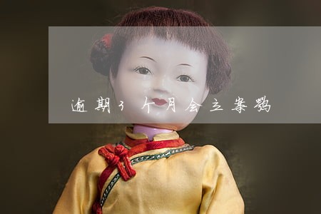 逾期3个月会立案嘛 逾期3个月会立案嘛