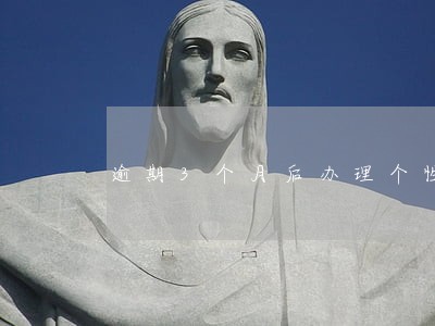 逾期3个月后办理个性化还款 逾期3个月后办理个性化还款
