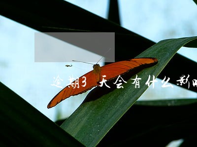 逾期3天会有什么影响 逾期3天会有什么影响