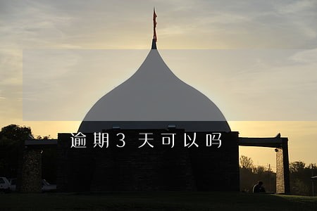 逾期3天可以吗