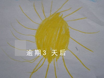 逾期3天后 逾期3天后