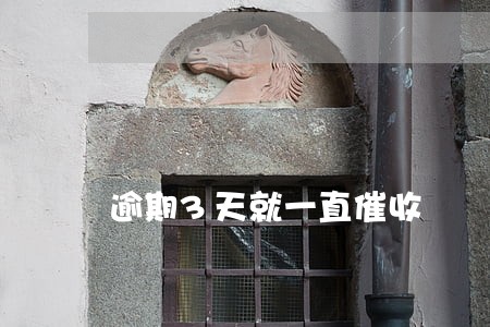 逾期3天就一直催收
