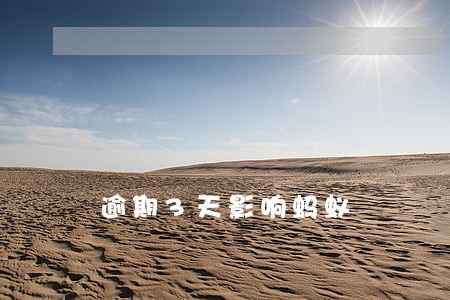 逾期3天影响蚂蚁 逾期3天影响蚂蚁