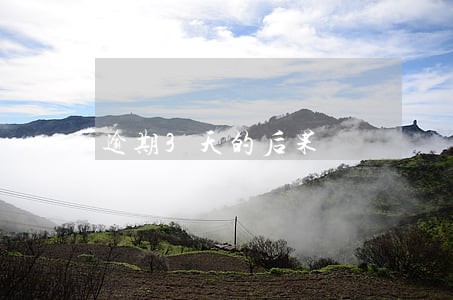 逾期3天的后果