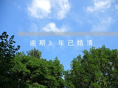 逾期3年已结清 逾期3年已结清