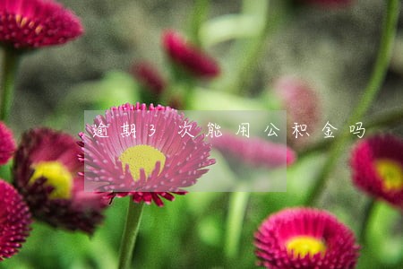 逾期3次能用公积金吗 逾期3次能用公积金吗