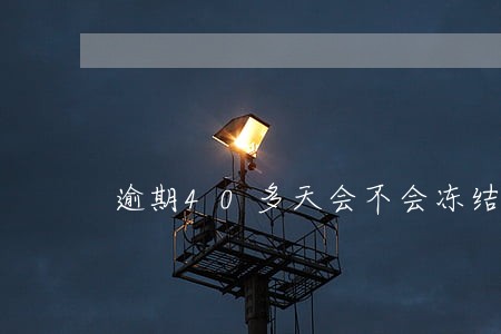 逾期40多天会不会冻结卡片 逾期40多天会不会冻结卡片