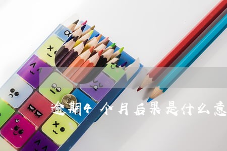 逾期4个月后果是什么意思 逾期4个月后果是什么意思