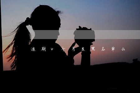 逾期4个月是黑名单么 逾期4个月是黑名单么