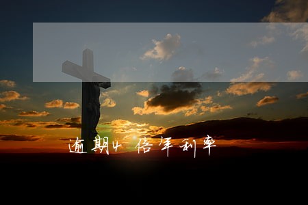 逾期4倍年利率 逾期4倍年利率