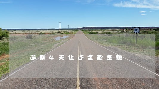 逾期4天让还全款金额 逾期4天让还全款金额
