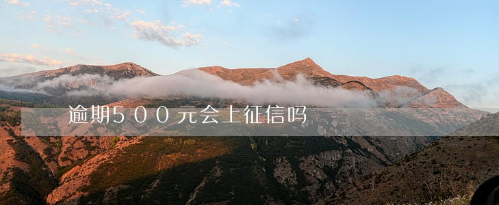 逾期500元会上征信吗 逾期500元会上征信吗