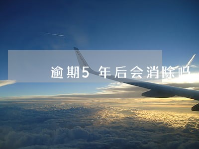 逾期5年后会消除吗 逾期5年后会消除吗