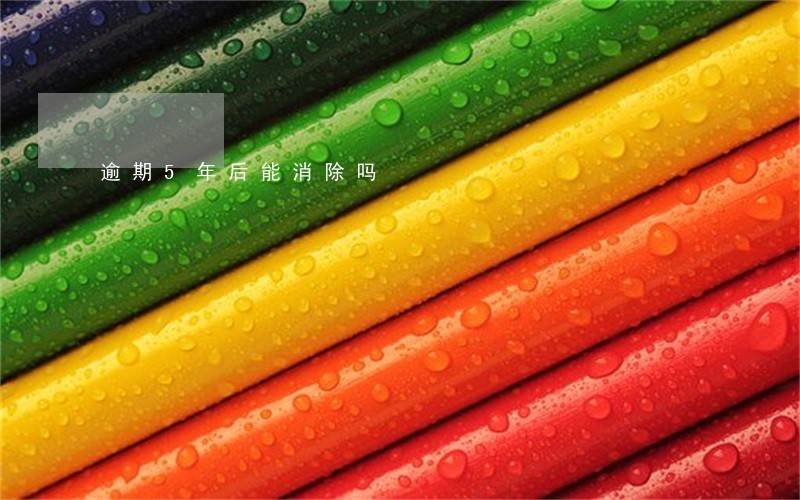 逾期5年后能消除吗 逾期5年后能消除吗