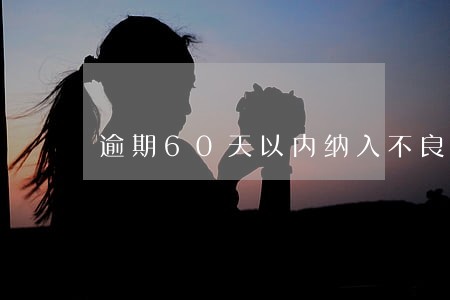 逾期60天以内纳入不良的影响 逾期60天以内纳入不良的影响