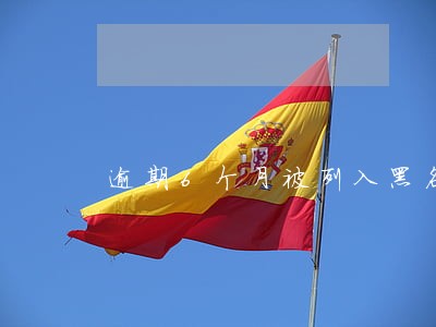 逾期6个月被列入黑名单 逾期6个月被列入黑名单