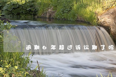 逾期6年超过诉讼期了吗 逾期6年超过诉讼期了吗