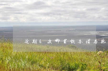 逾期6次哪里能办理房抵贷 逾期6次哪里能办理房抵贷
