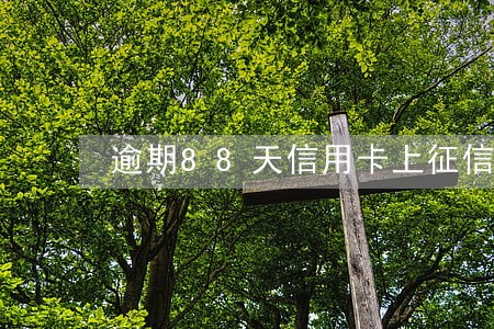 逾期88天信用卡上征信吗 逾期88天信用卡上征信吗