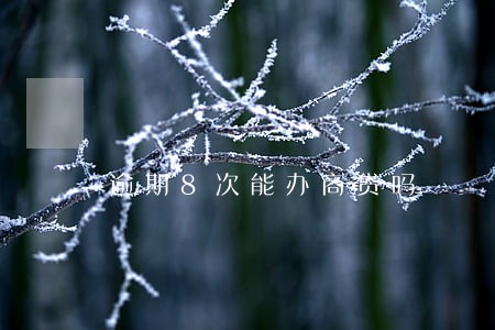 逾期8次能办商贷吗 逾期8次能办商贷吗