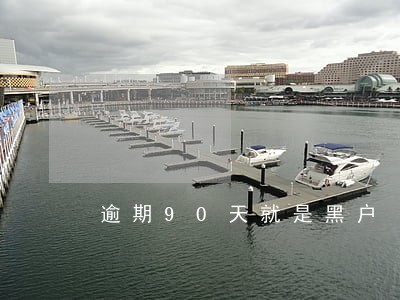 逾期90天就是黑户 逾期90天就是黑户