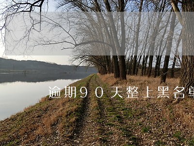 逾期90天整上黑名单么 逾期90天整上黑名单么