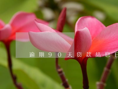 逾期90天贷款结息日 逾期90天贷款结息日