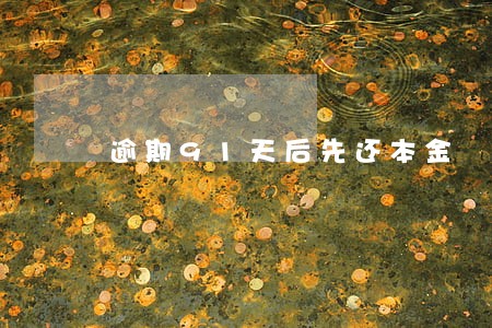 逾期91天后先还本金 逾期91天后先还本金