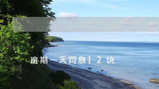 逾期一天罚息12块 逾期一天罚息12块