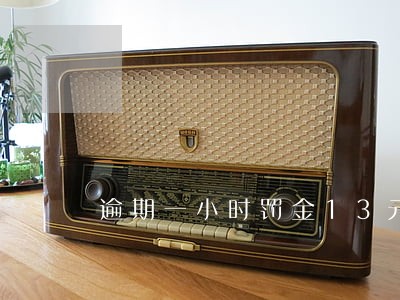 逾期一小时罚金13元 逾期一小时罚金13元