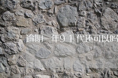 逾期一年91代还可以吗 逾期一年91代还可以吗
