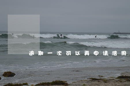 逾期一次可以再申请信用卡吗 逾期一次可以再申请信用卡吗