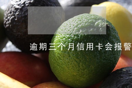 逾期三个月信用卡会报警吗 逾期三个月信用卡会报警吗
