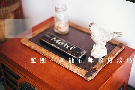 逾期三次能在邮政贷款吗 逾期三次能在邮政贷款吗