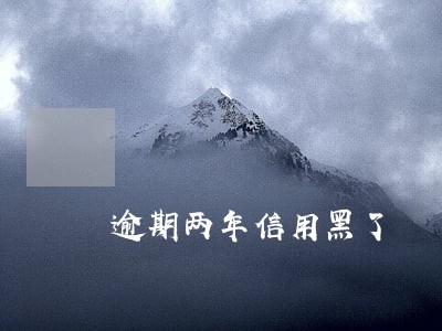逾期两年信用黑了 逾期两年信用黑了