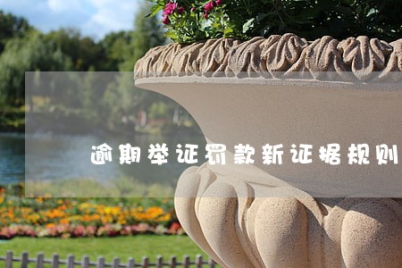 逾期举证罚款新证据规则2020 逾期举证罚款新证据规则2020