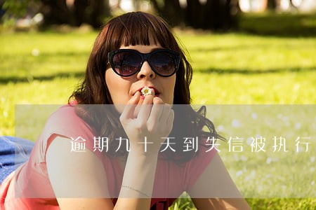 逾期九十天到失信被执行人 逾期九十天到失信被执行人