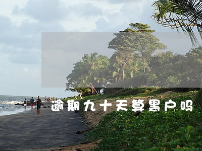 逾期九十天算黑户吗 逾期九十天算黑户吗