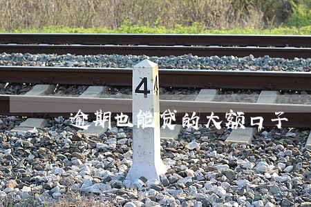 逾期也能贷的大额口子 逾期也能贷的大额口子