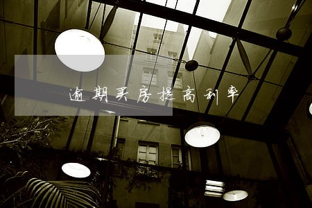 逾期买房提高利率 逾期买房提高利率