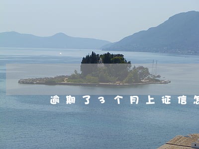 逾期了3个月上征信怎么消除 逾期了3个月上征信怎么消除