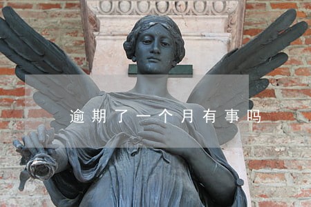 逾期了一个月有事吗 逾期了一个月有事吗