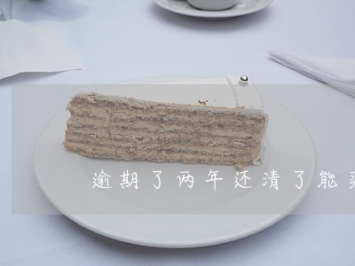 逾期了两年还清了能买车吗 逾期了两年还清了能买车吗