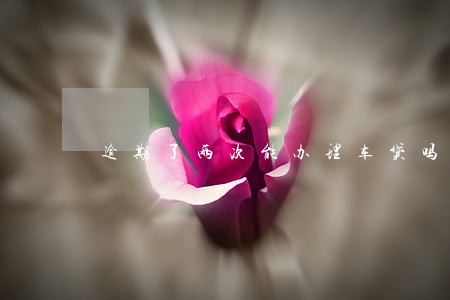 逾期了两次能办理车贷吗 逾期了两次能办理车贷吗