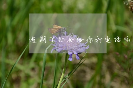 逾期了他会给你打电话吗