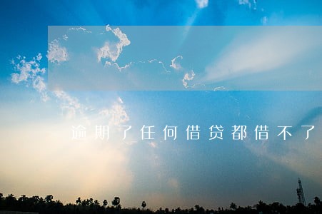 逾期了任何借贷都借不了钱了