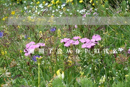 逾期了会从存折扣钱么