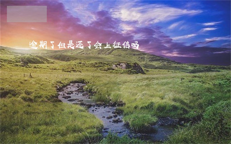 逾期了但是还了会上征信吗 逾期了但是还了会上征信吗