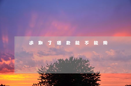 逾期了借款能不能用 逾期了借款能不能用