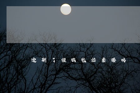 逾期了催收电话要接吗 逾期了催收电话要接吗